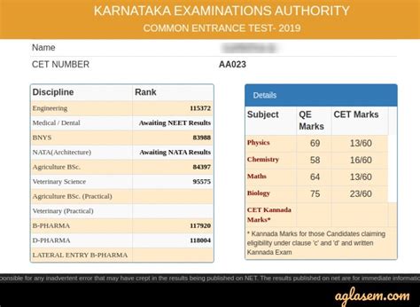 when is kcet result 2022 expected